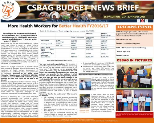 thumbnail of CSBAG WEEKLY BUDGET NEWS.162nd edition 27-march 2016