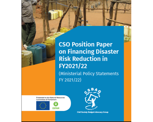 CSO Position Paper on Financing Disaster Risk Reduction in FY2021/22-MPS FY2021/22
