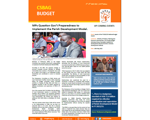 MPs Question Gov’t Preparedness to Implement the Parish Development Model