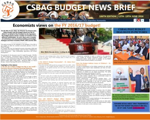 thumbnail of CSBAG BUDGET NEWS.186th