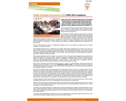 thumbnail of CSBAG challenges Government on the PFMA 2015 compliance