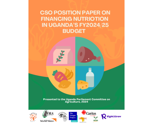 CSO Position Paper on Financing Nutrition in Uganda’s FY2024-25 Budget