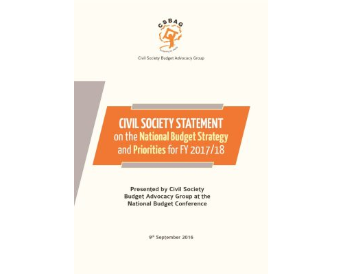 CSOs Statement On The National Budget Strategy And Priorities For FY 2017/18
