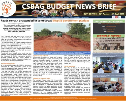 thumbnail of CSBAG BUDGET NEWS 282nd Edition