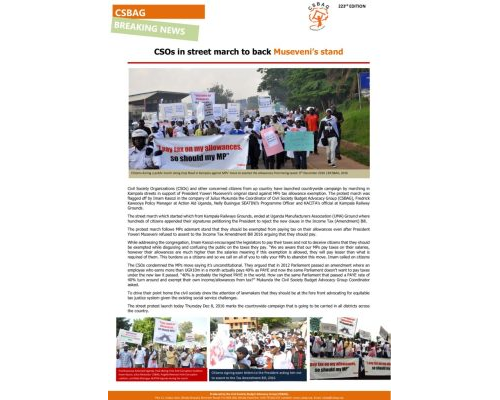 thumbnail of CSOs in street march to back Museveni’s stand 8th Dec 2016