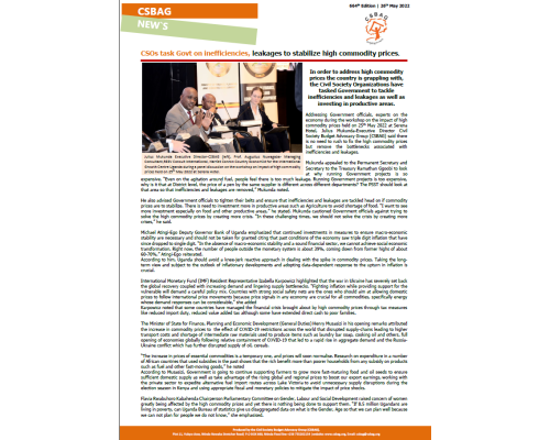 CSOs task Govt on inefficiencies, leakages to stabilize high commodity prices