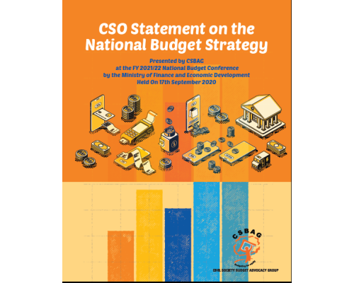 CSO Statement on the National Budget Strategy Presented by CSBAG at the FY 2021/22 National Budget Conference