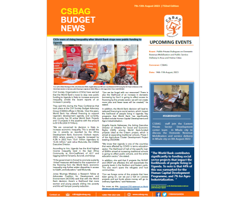 CSOs warn of rising inequality after World Bank stops new public funding to Uganda