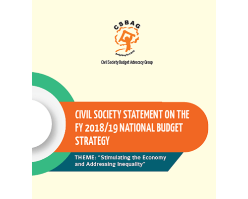 Civil Society Statement On The National Budget Strategy FY 2018/19