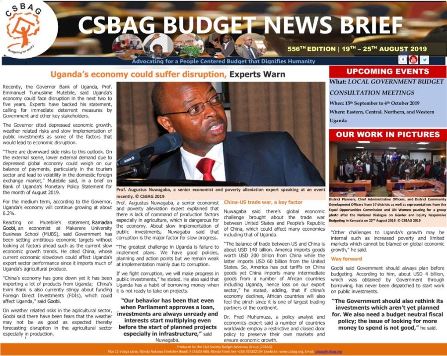 Uganda’s economy could suffer disruption, Experts Warn