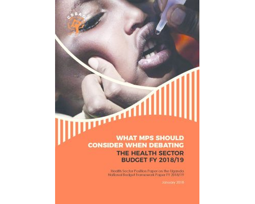 CSO Position Paper On The Health Sector National Budget Framework Paper FY 2018/19