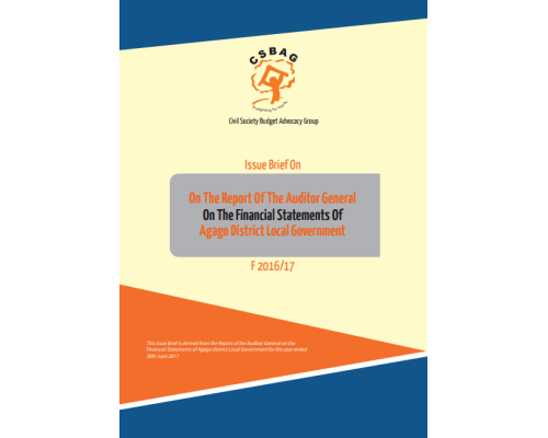 CSO Issue Brief On The OAG Financial Statements Of Abim District LG FY 2016/17