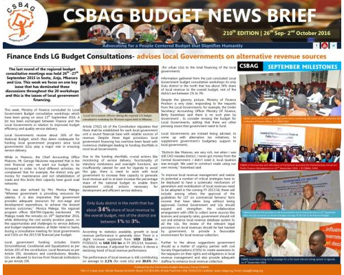 thumbnail of CSBAG BUDGET NEWS 210th Edition