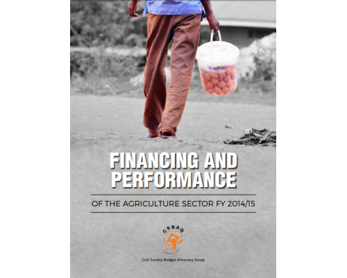 Financing And Performance Of The Agriculture Sector FY 2014/15