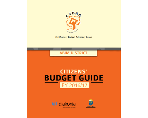 Abim District Citizen’s Budget Guide FY2016/17