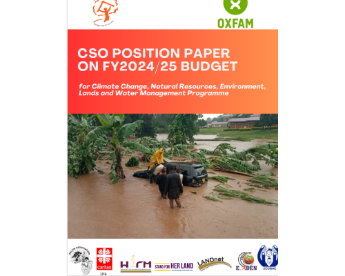 CSO POSITION PAPER ON FY2024/25 BUDGET-for Climate Change, Natural Resources, Environment, Lands and Water Management Programme