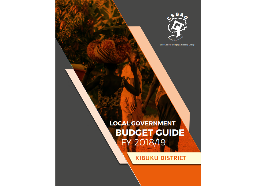 Kibuku District Local Government Budget Guide FY2018/19