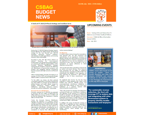 A look at FY 2023/24 fiscal strategy and medium term