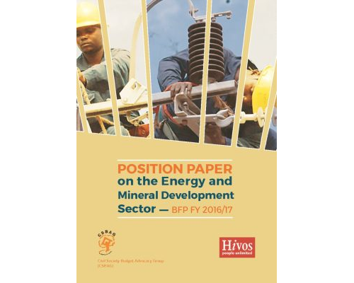 CSBAG Position Paper On The Energy And Mineral Development Sector BFP FY 2016/17