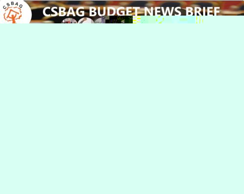 thumbnail of CSBAG BUDGET NEWS 276th Edition