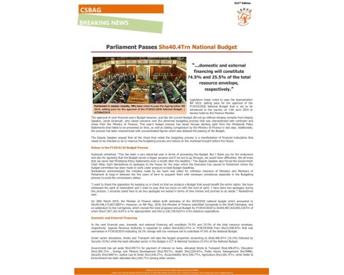 thumbnail of CSBAG NEWS UPDATE 531 24th May 2019