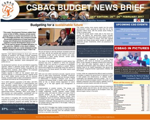 thumbnail of CSBAG BUDGET NEWS 243nd Edition-26th Feb 2017