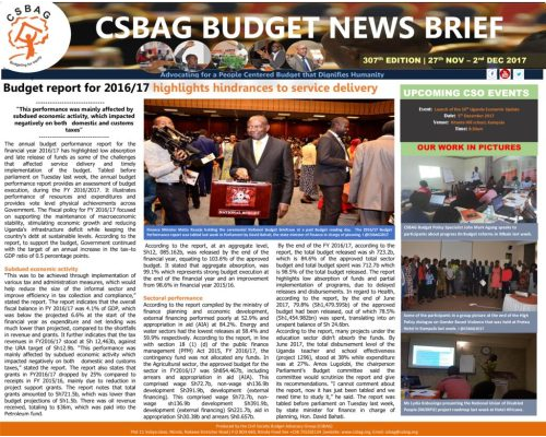 thumbnail of CSBAG BUDGET NEWS 307th Edition-4th Dec 2017