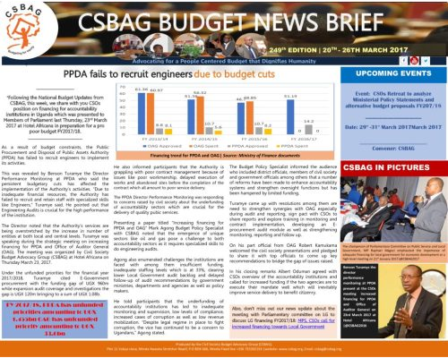 thumbnail of CSBAG BUDGET NEWS 249TH EDITION-26th March 2017