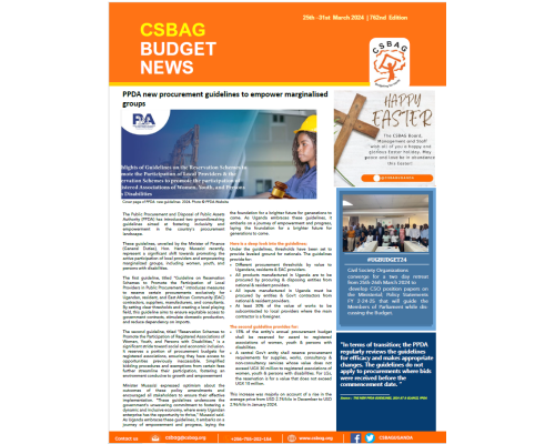 PPDA new procurement guidelines to empower marginalised groups