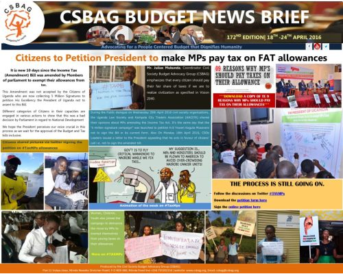 thumbnail of CSBAG BUDGET NEWS 172-24-April-2016