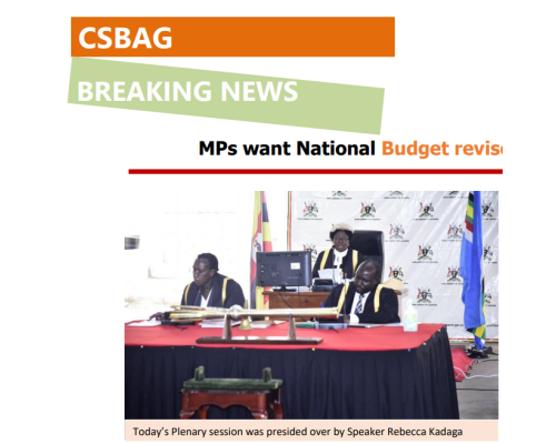 MPs want National Budget revised over COVID-19 Pandemic