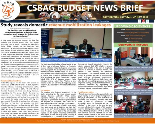 thumbnail of Study reveals domestic revenue mobilization leakages