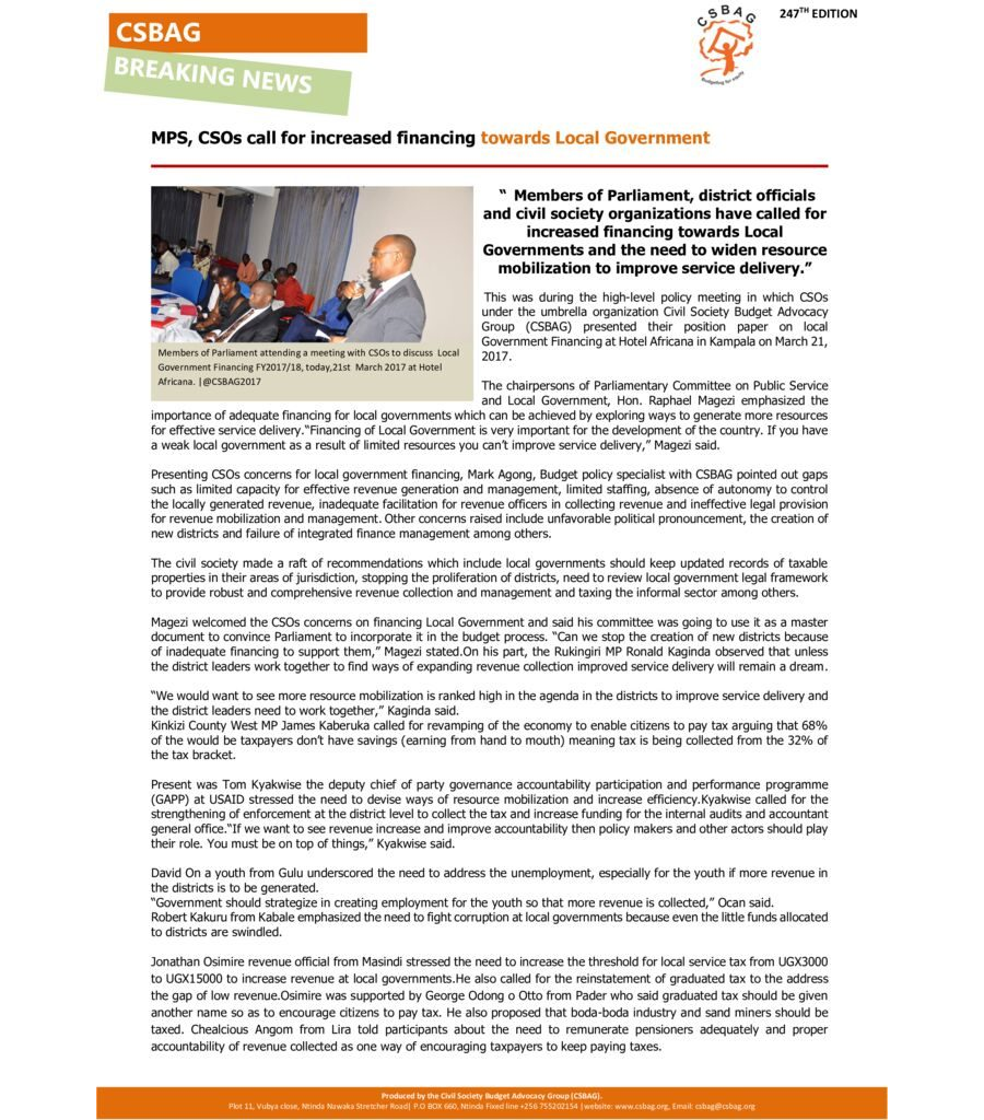 CSBAG NEWS UPDATE 248th Edition