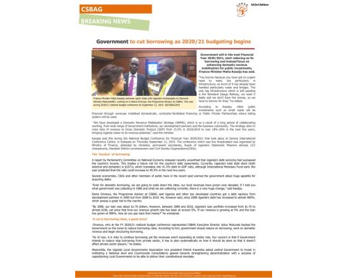 thumbnail of CSBAG News Update_ Government cuts borrowing 13th sept 2019