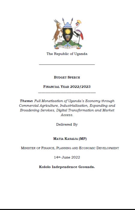 Budget Speech FY2022/23 Image