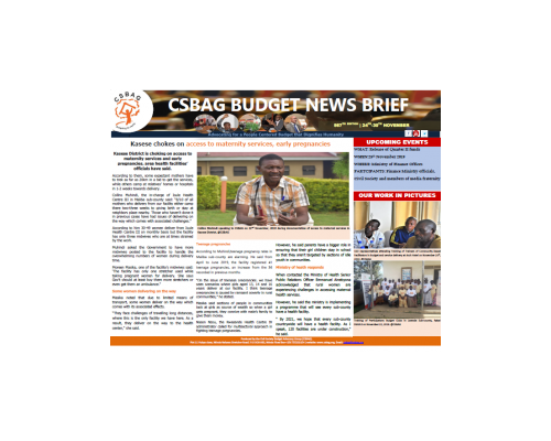 Kasese chokes on access to maternity services, early pregnancies