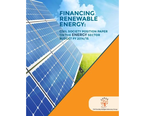 Civil Society Position Paper On The Energy Sector Budget FY 2014/15