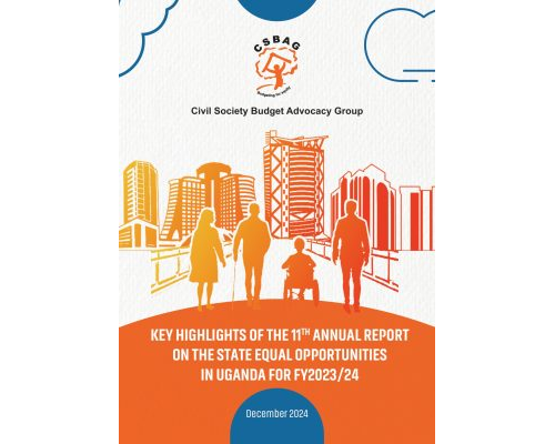 KEY HIGHLIGHTS OF THE 11TH ANNUAL REPORT ON THE STATE EQUAL OPPORTUNITIES IN UGANDA FOR FY2023/24