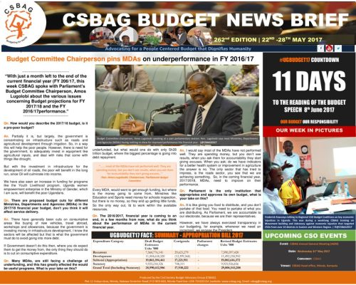 thumbnail of CSBAG BUDGET NEWS 262nd Edition (1)