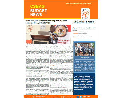 CSOs task govt on prudent spending and improved service delivery in FY 2024/25