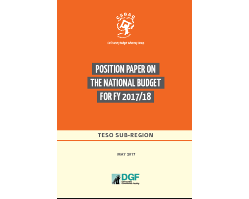 Teso Sub-Region CSO Position Paper FY 2017/2018 Budget